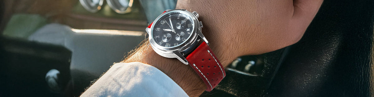 Bracelets de montre femme rouges