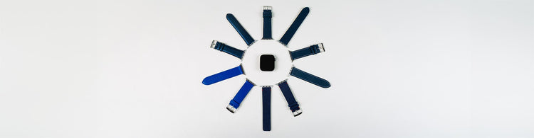 bracelets Apple Watch en cuir et toile