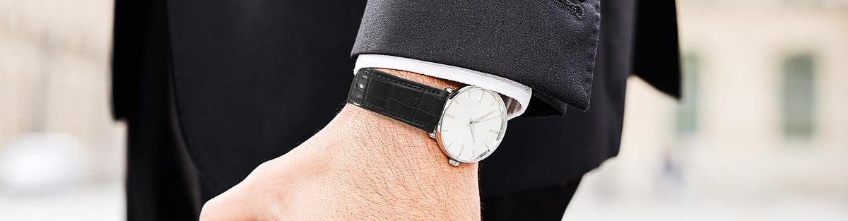 bracelet de montre en crocodile