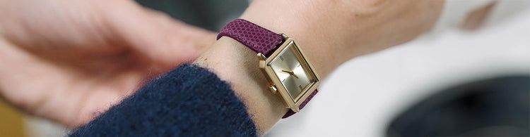 bracelet montre lézard véritable