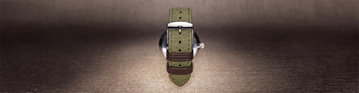 Bracelet de montre textile pour homme
