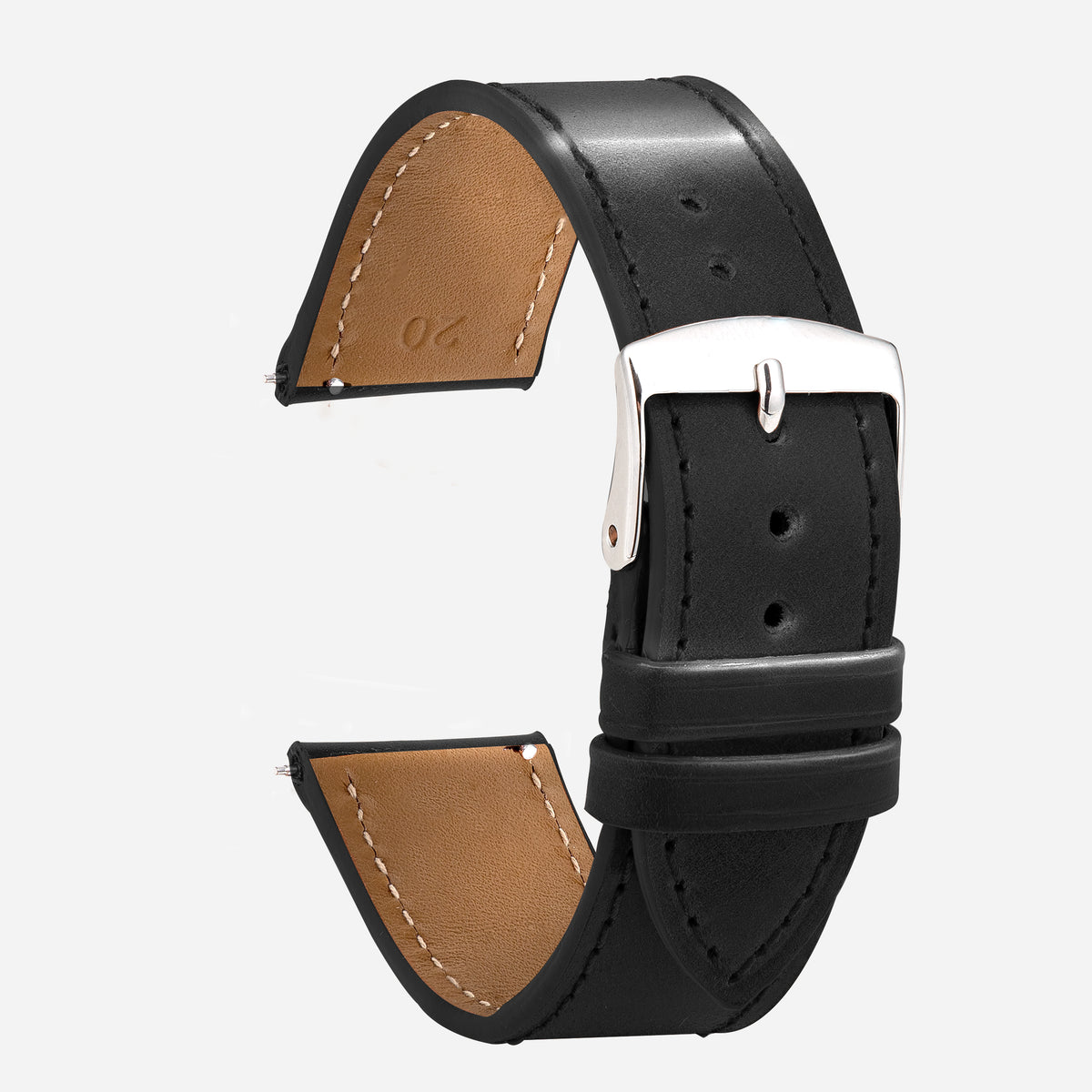 Bracelet Cuir 18 20 22 24mm Classique Unisex Bracelet Montre Cuir Rétro - Largeurs 18, 20, 22, 24mm, Cuir Véritable, Unisexe Bracelet Cuir Rétro 18mm 20mm 22mm 24mm