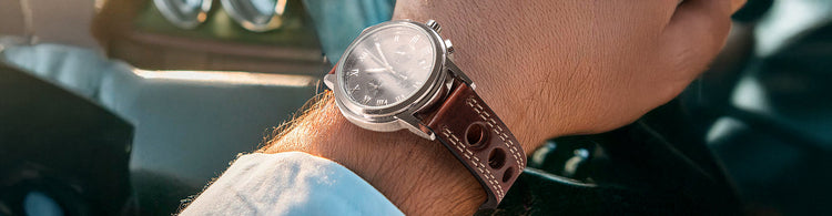 Bracelets montres sport en cuir homme