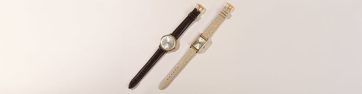 Lot De 7 Bracelets De Montre En Cuir Crocodile Véritable - Largeurs 8, 10, 12 Mm - Neufs Sans étiquette