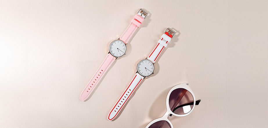 montre bracelet caoutchouc pour femme