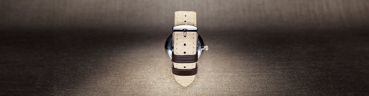 Bracelet montre tissu ou toile