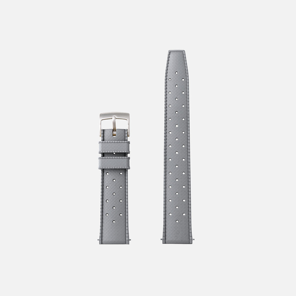 bracelet de montre souple et résistant gris