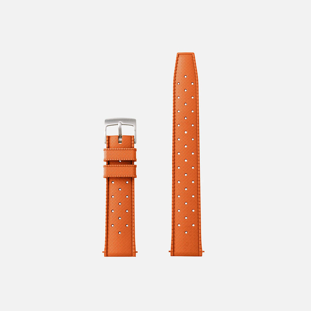 bracelet de montre souple et résistant orange