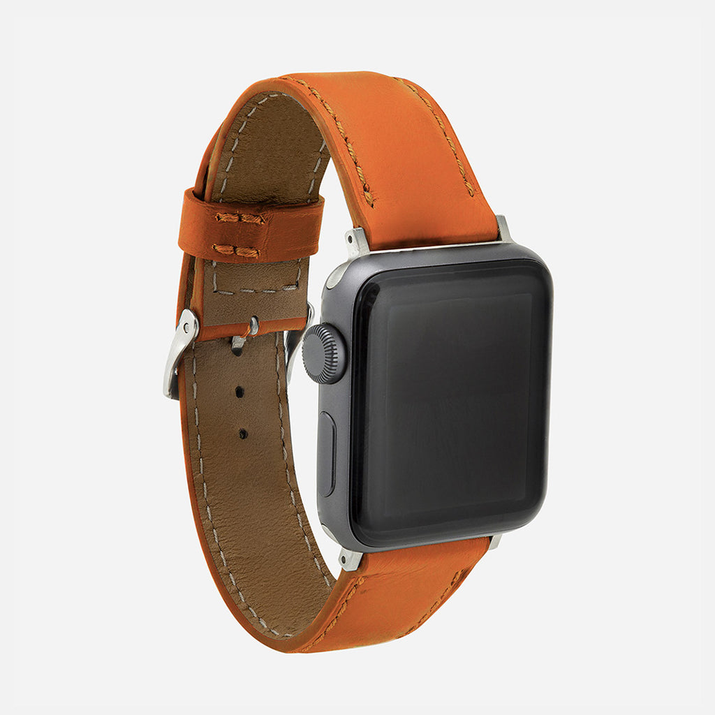 bracelet Apple Watch luxe pour femme orange