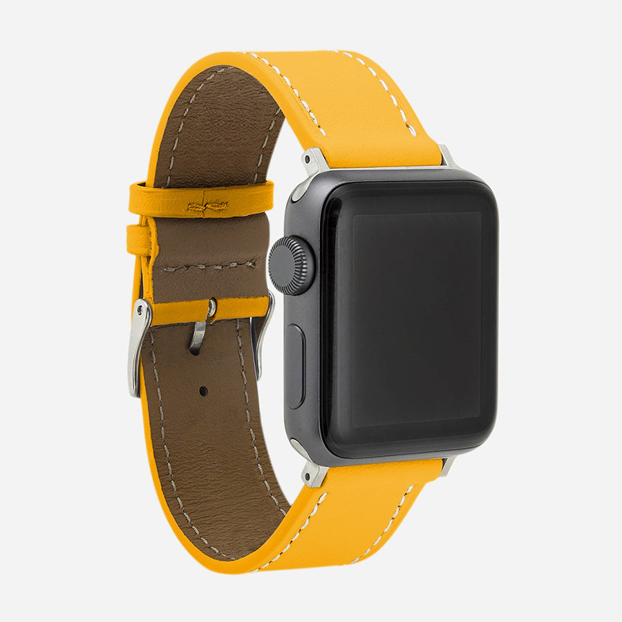 bracelet de montre femme Apple série 9 jaune