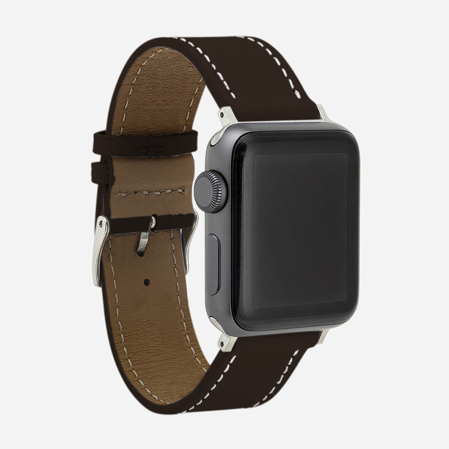 bracelet de montre Apple femme marron