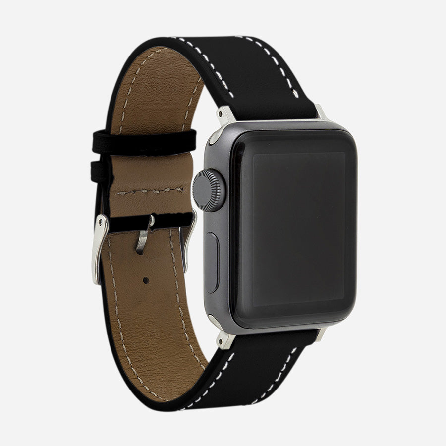 bracelet de montre femme Apple série 9 noir