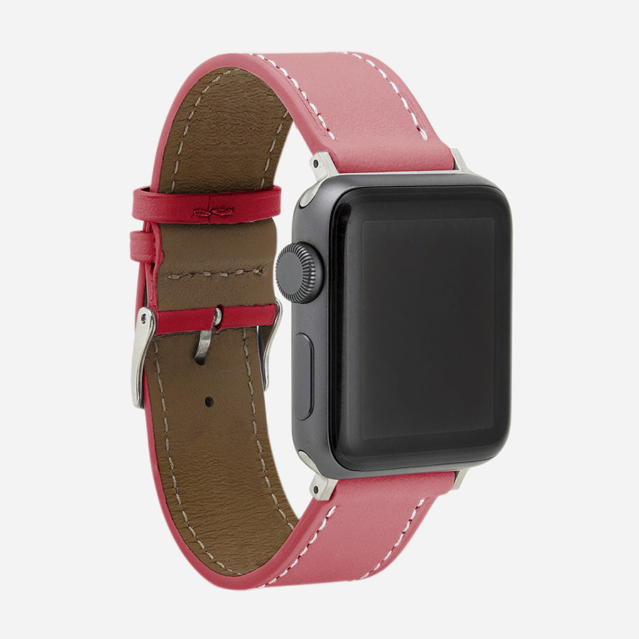 bracelet de montre femme Apple série 9 rose