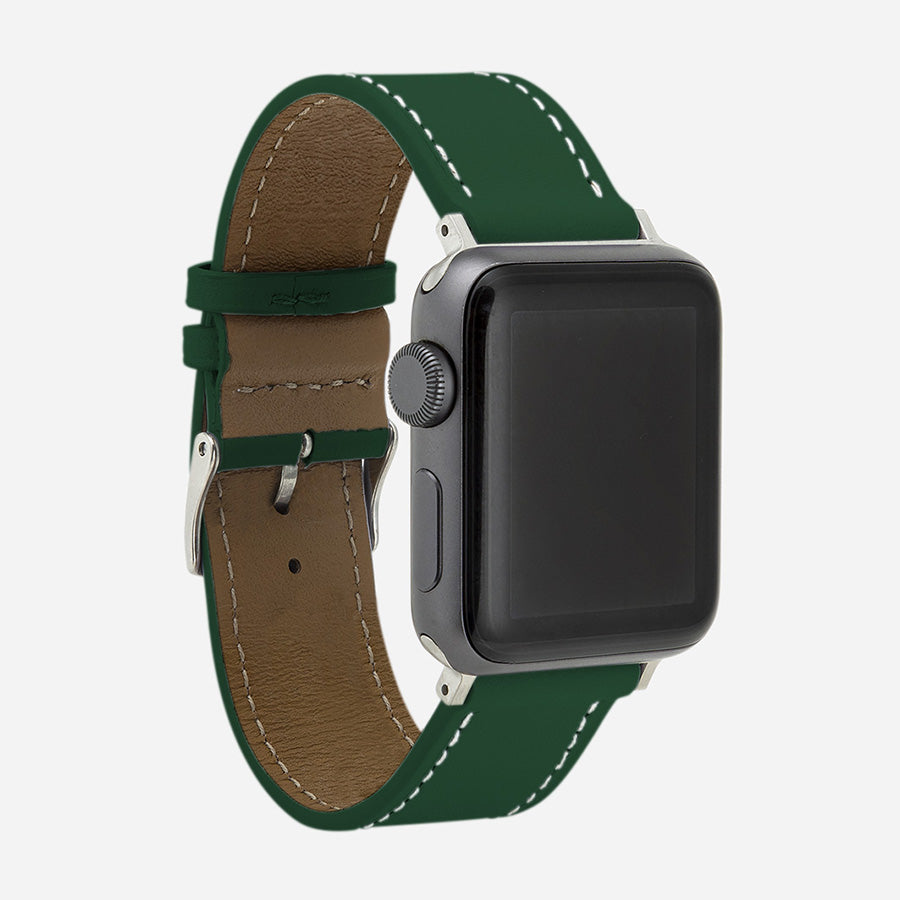 bracelet de montre femme Apple série 9 vert