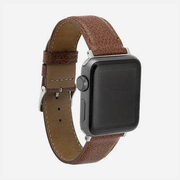 bracelet Apple Watch cuir grainé 
