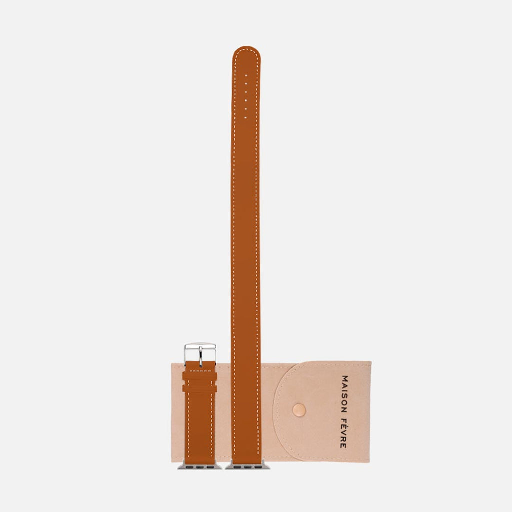 bracelet Apple Watch kaki marron