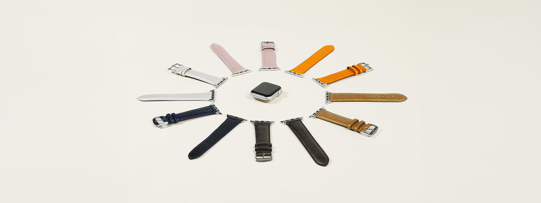 bracelet apple watch en cuir pour femme