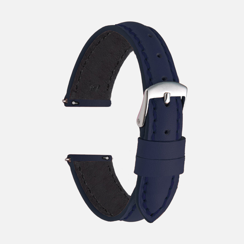 bracelet montre en cuir étanche marine