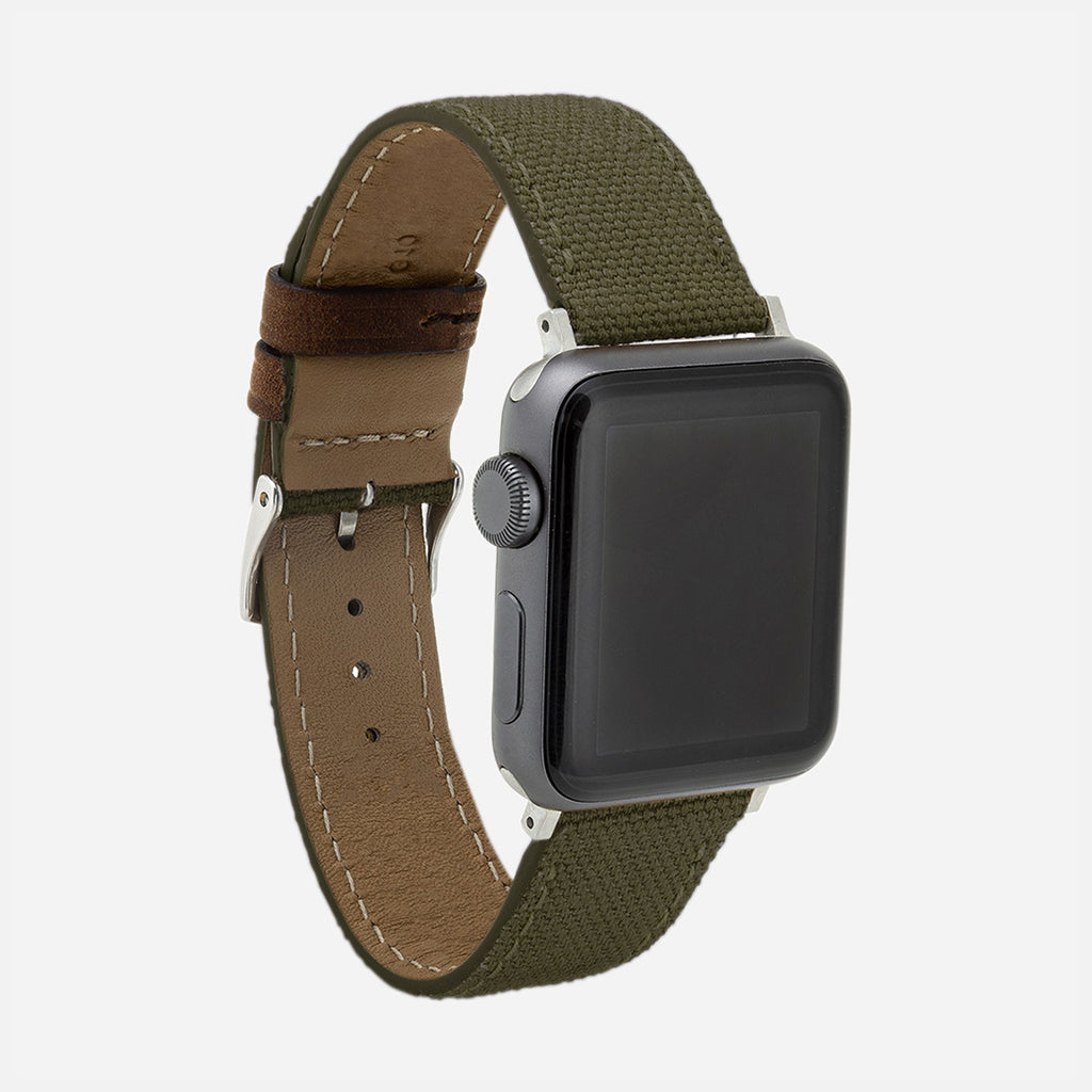 bracelet montre Apple SE kaki