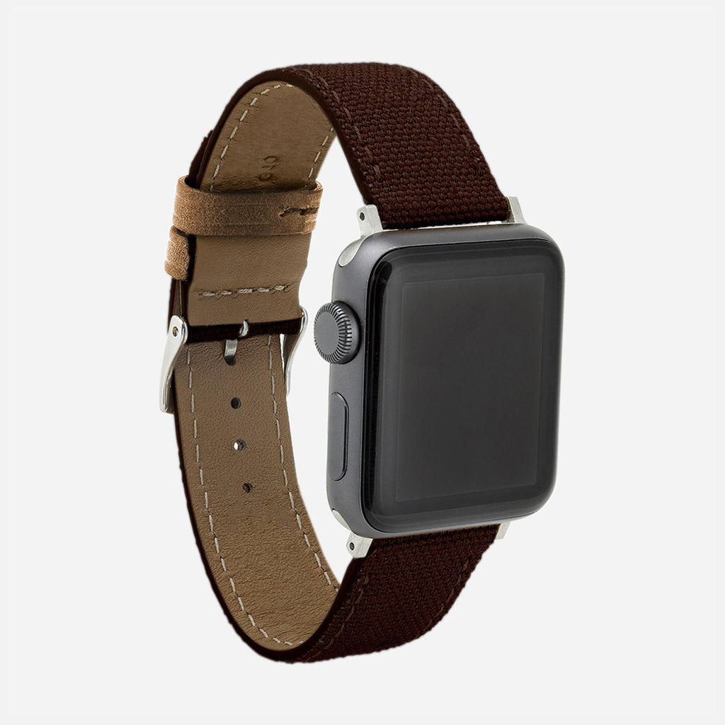 bracelet montre Apple SE marron