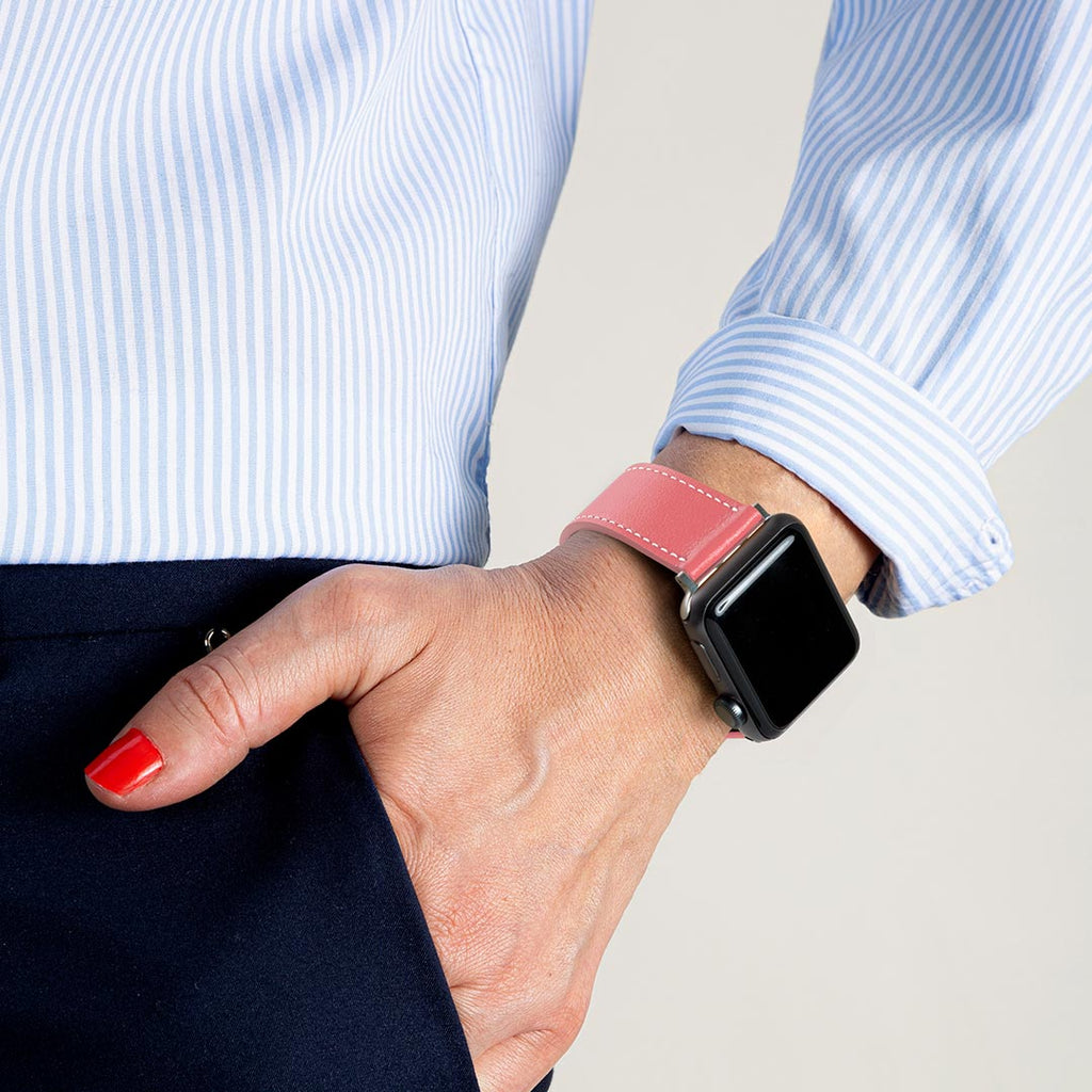 bracelet de montre Apple femme rose