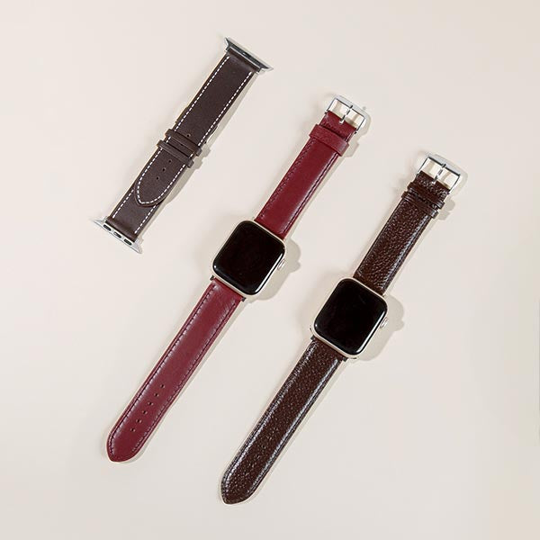 Bracelet montre Apple Watch en cuir