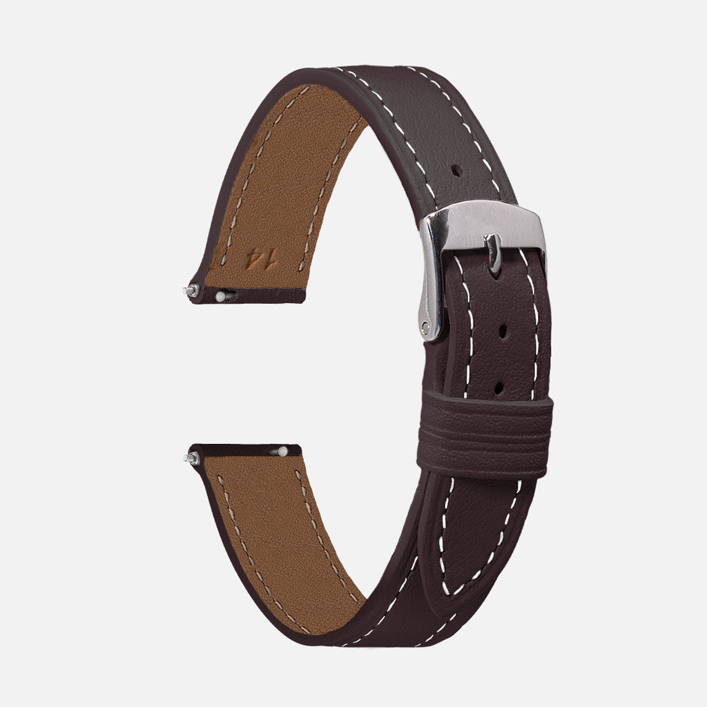 bracelet montre femme 12mm marron foncé