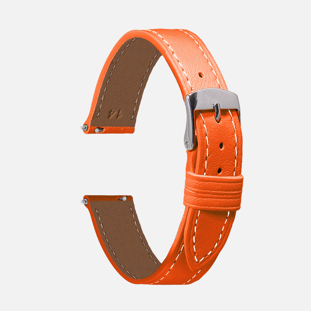 Bracelet De Montre En Cuir Véritable Beige 12mm - Fabrication Artisanale - Neuf Sans étiquette - Marque OnWatch