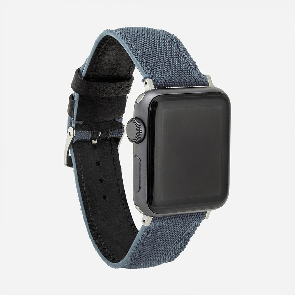 bracelet montre connectée Apple bleu