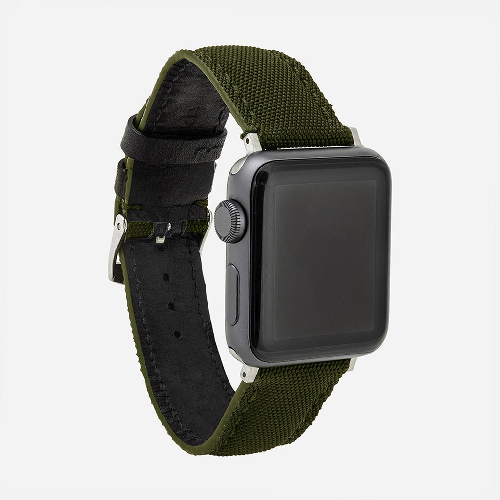 bracelet montre connectée Apple kaki
