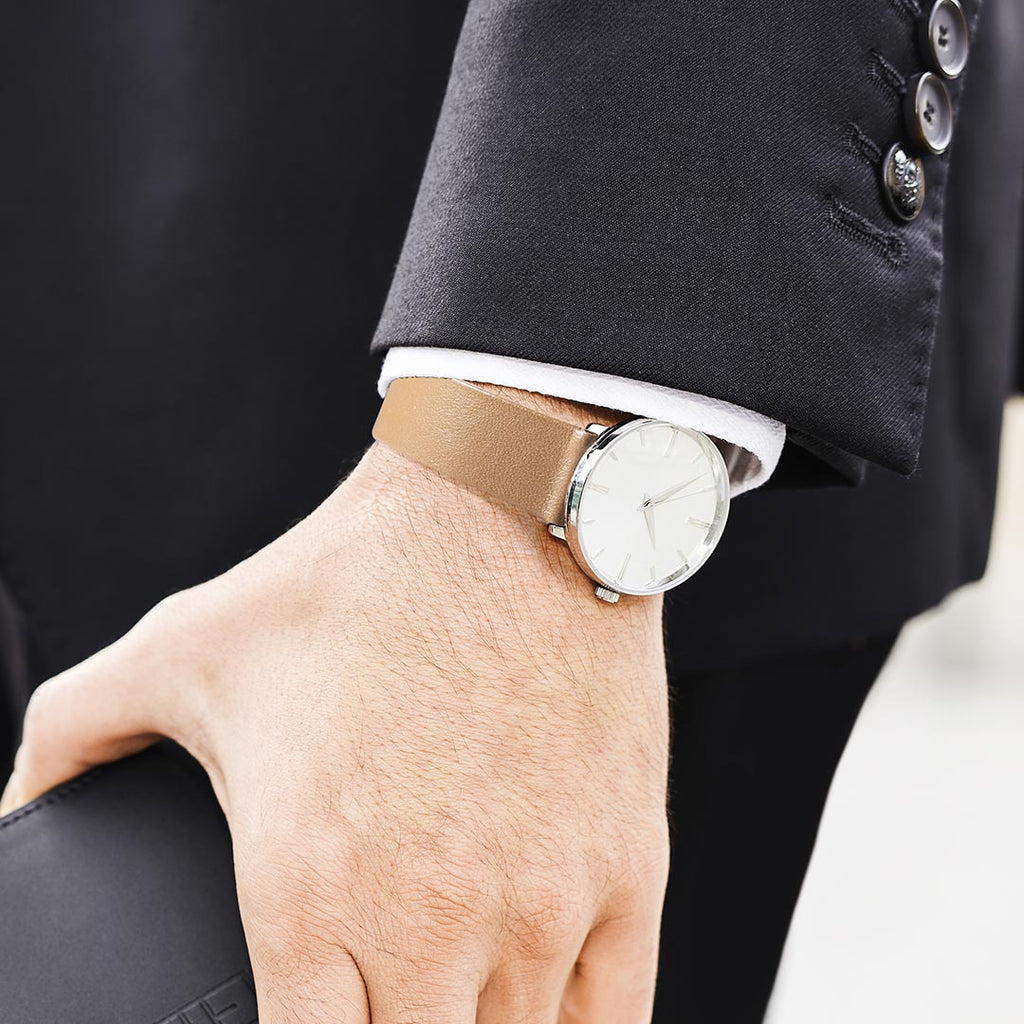 cuir agneau bracelet de montre pour homme