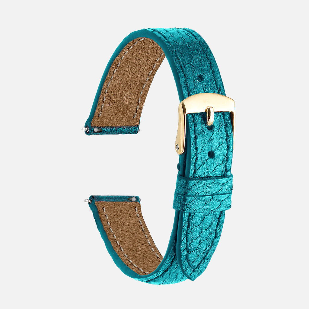 bracelets en cuir marin de qualité bleu canard
