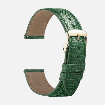bracelet de montre pour homme en cuir de lézard