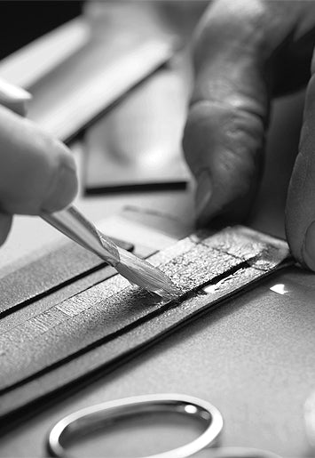 All custom-made watch straps are handmade