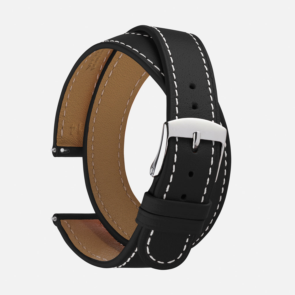 bracelet double tour pour Hermès noir