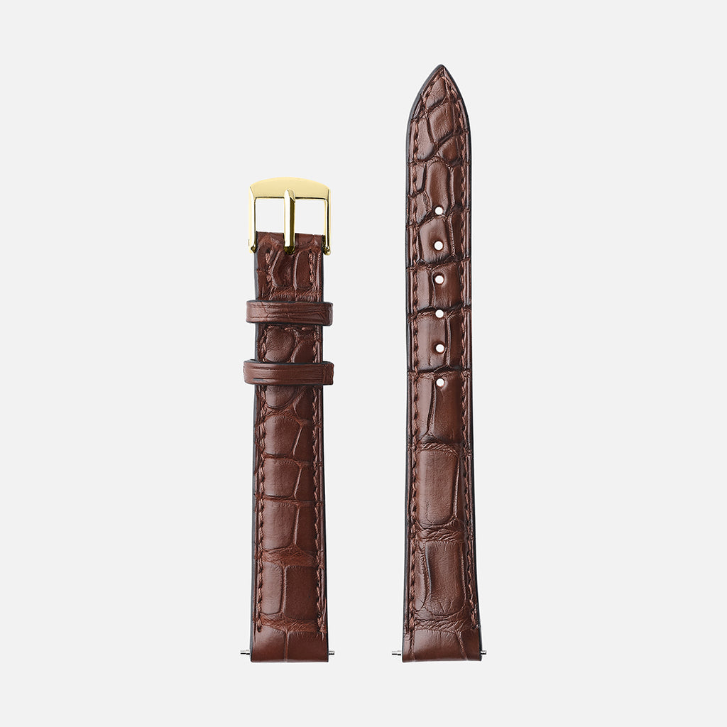 bracelet de montre alligator pour femme