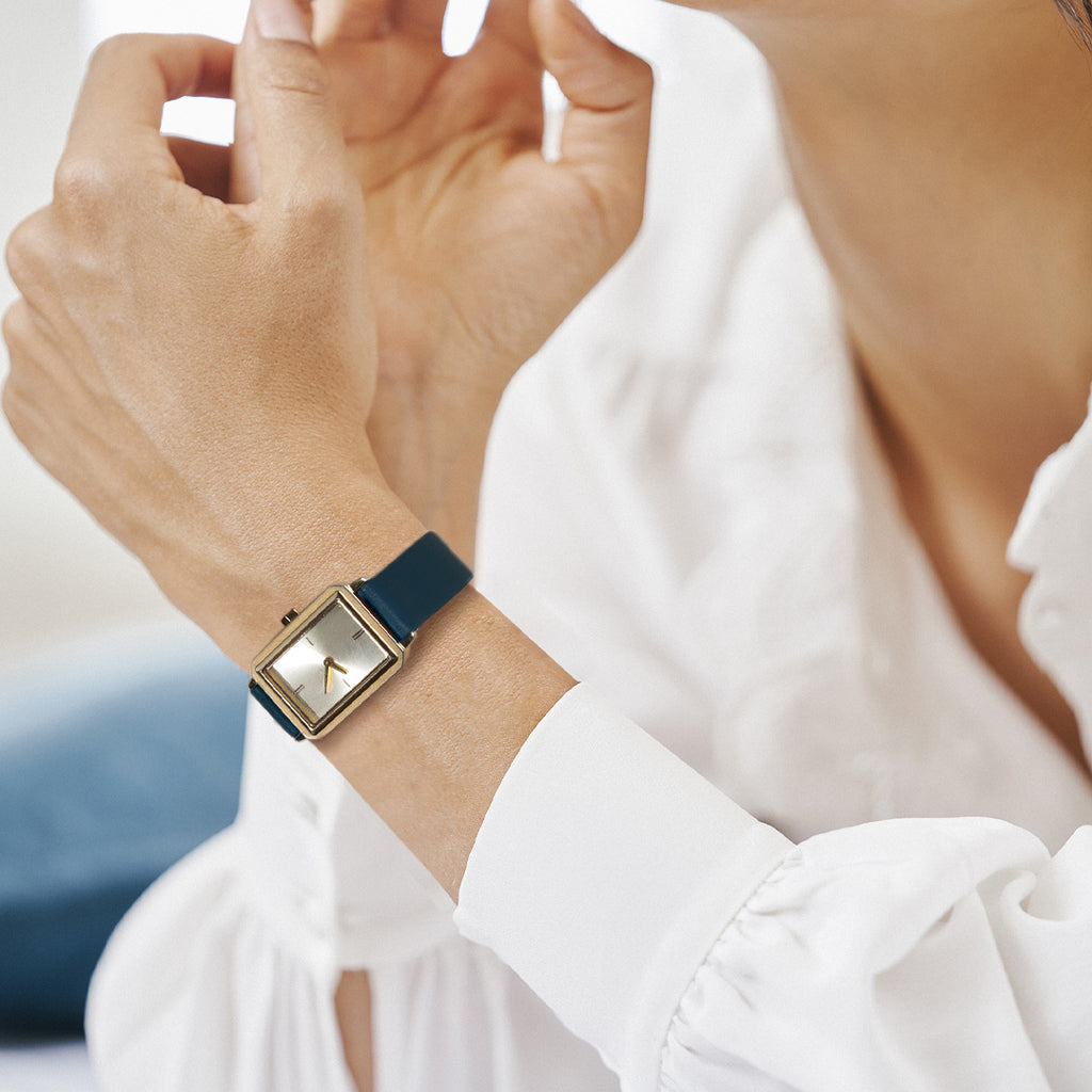 cuir agneau bracelet de montre