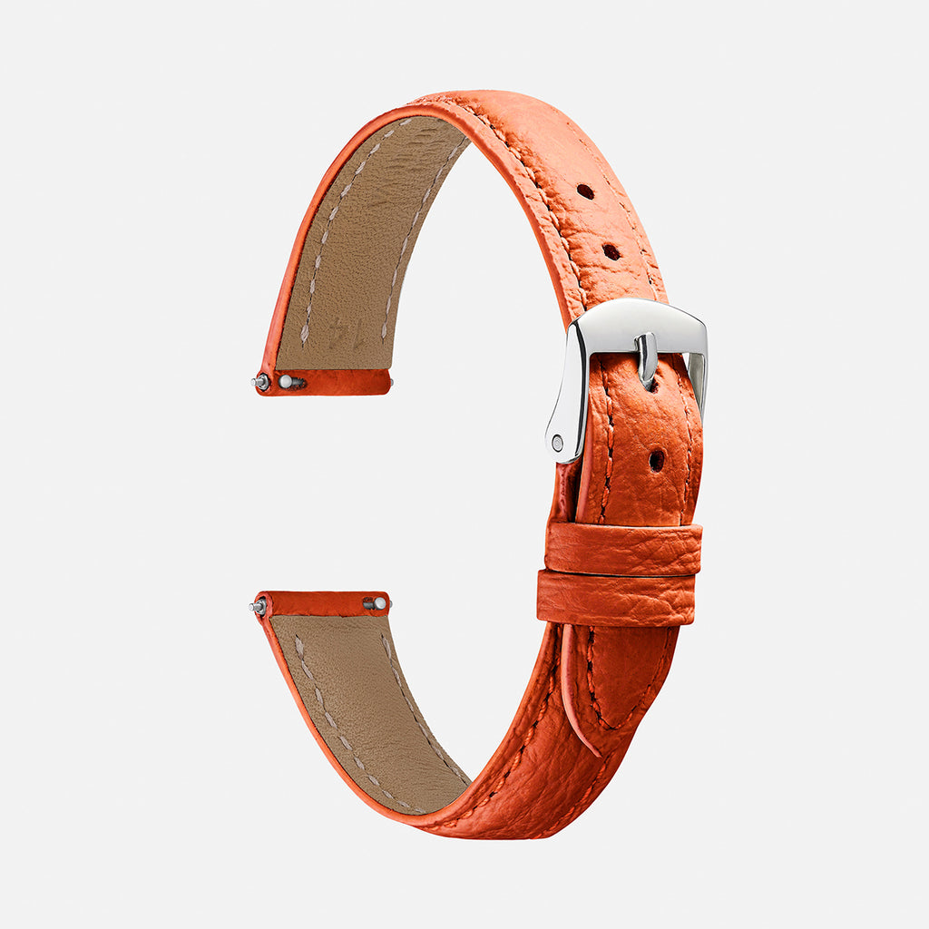 bracelet montre orange 14mm pour femme