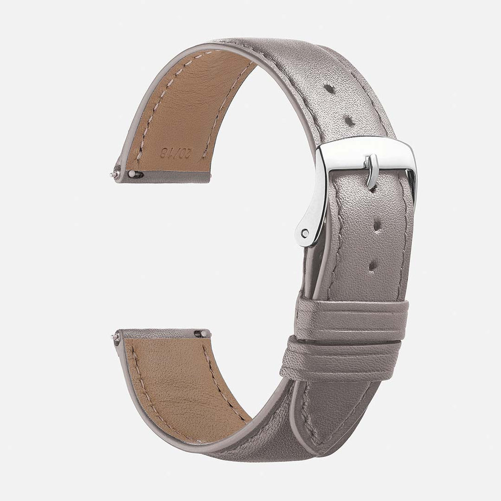 bracelet montre homme cuir marron gris
