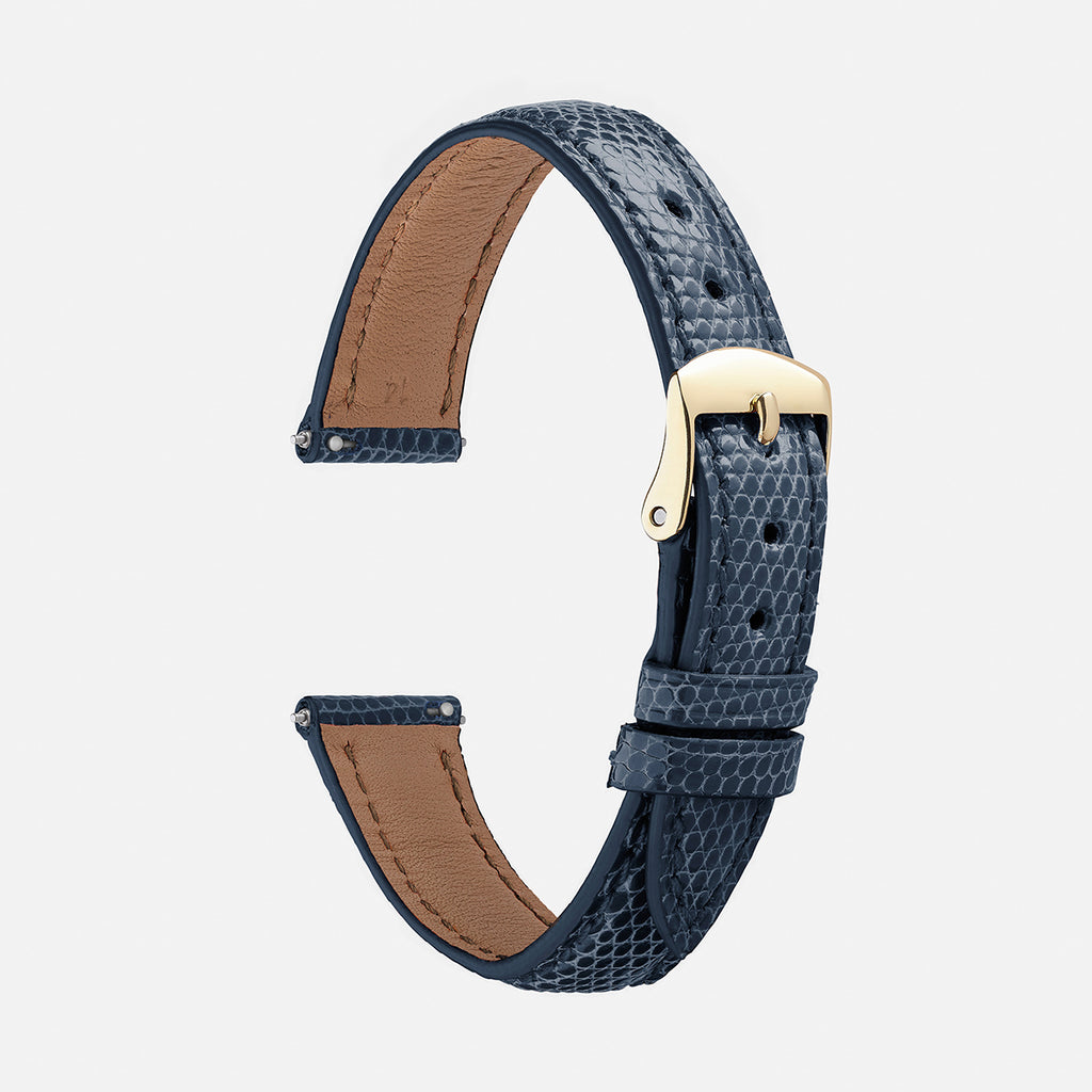 bracelet cuir interchangeable bleu marine