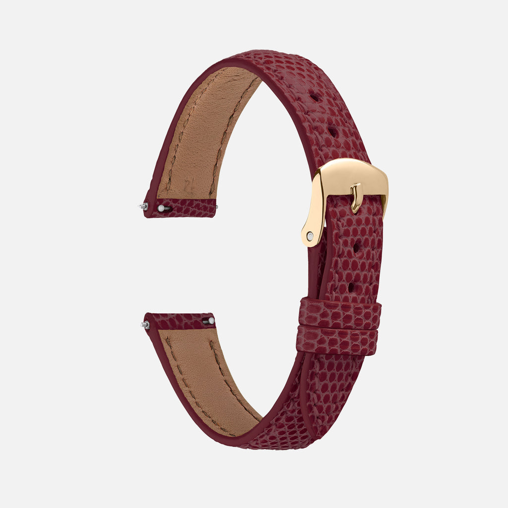 bracelet cuir interchangeable bordeaux