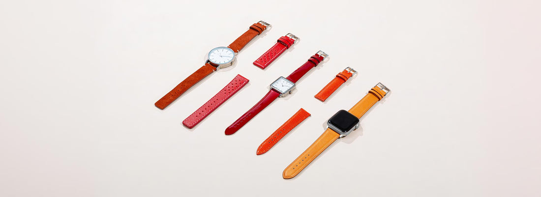 bracelet de montre en cuir artisan français