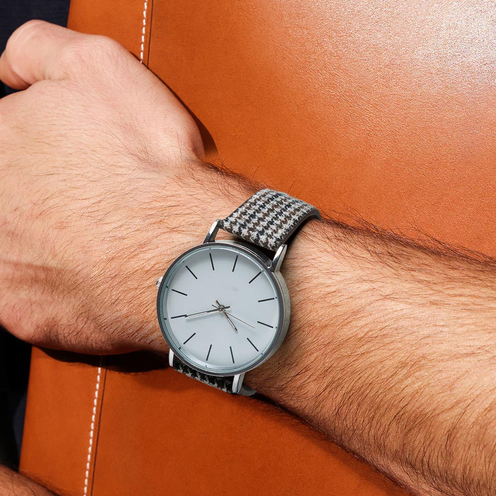 bracelet de montre en tissu Prince de Galles