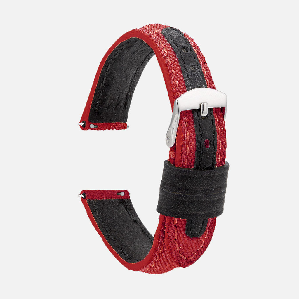 bracelet montre plongée rouge