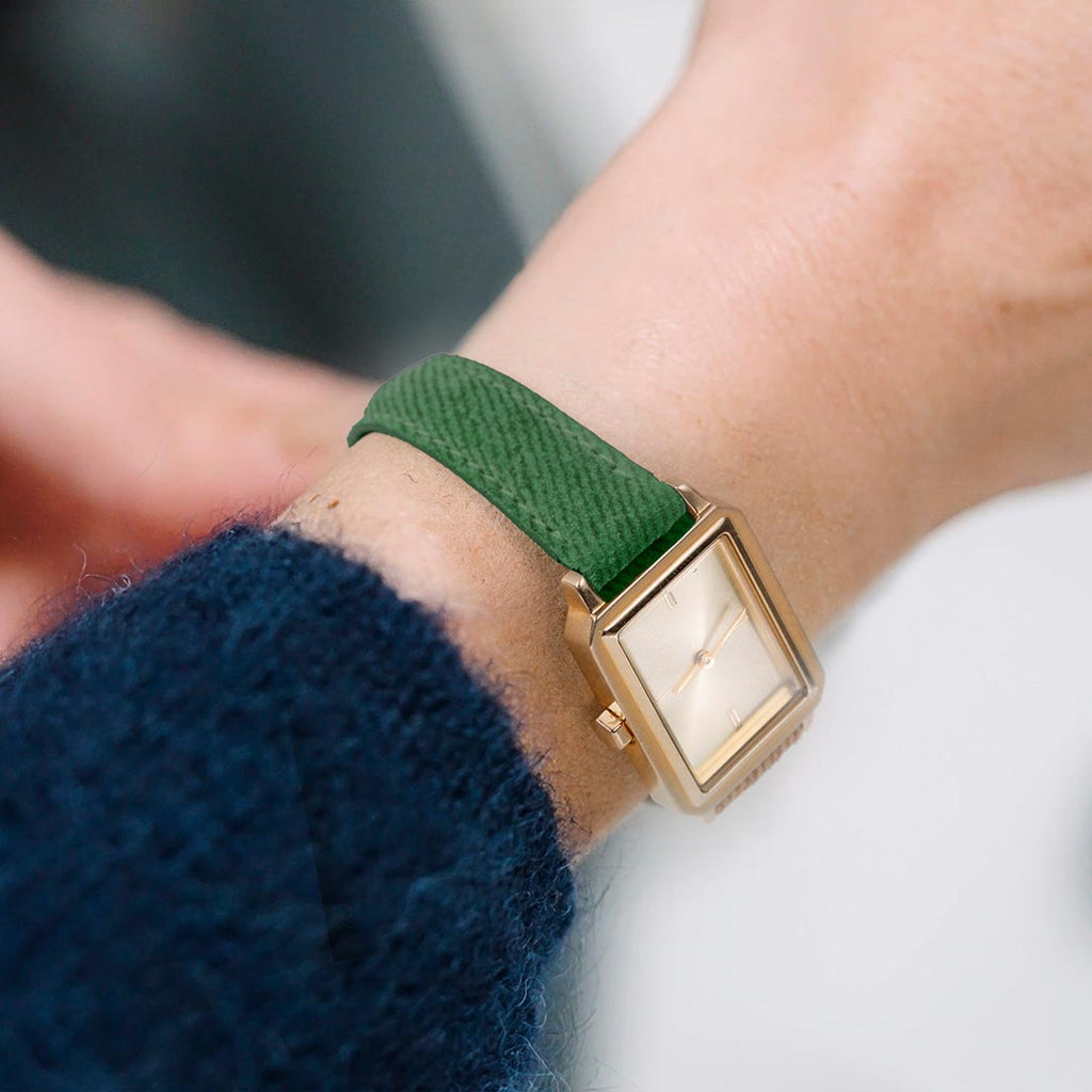 bracelet femme en cuir vintage kaki