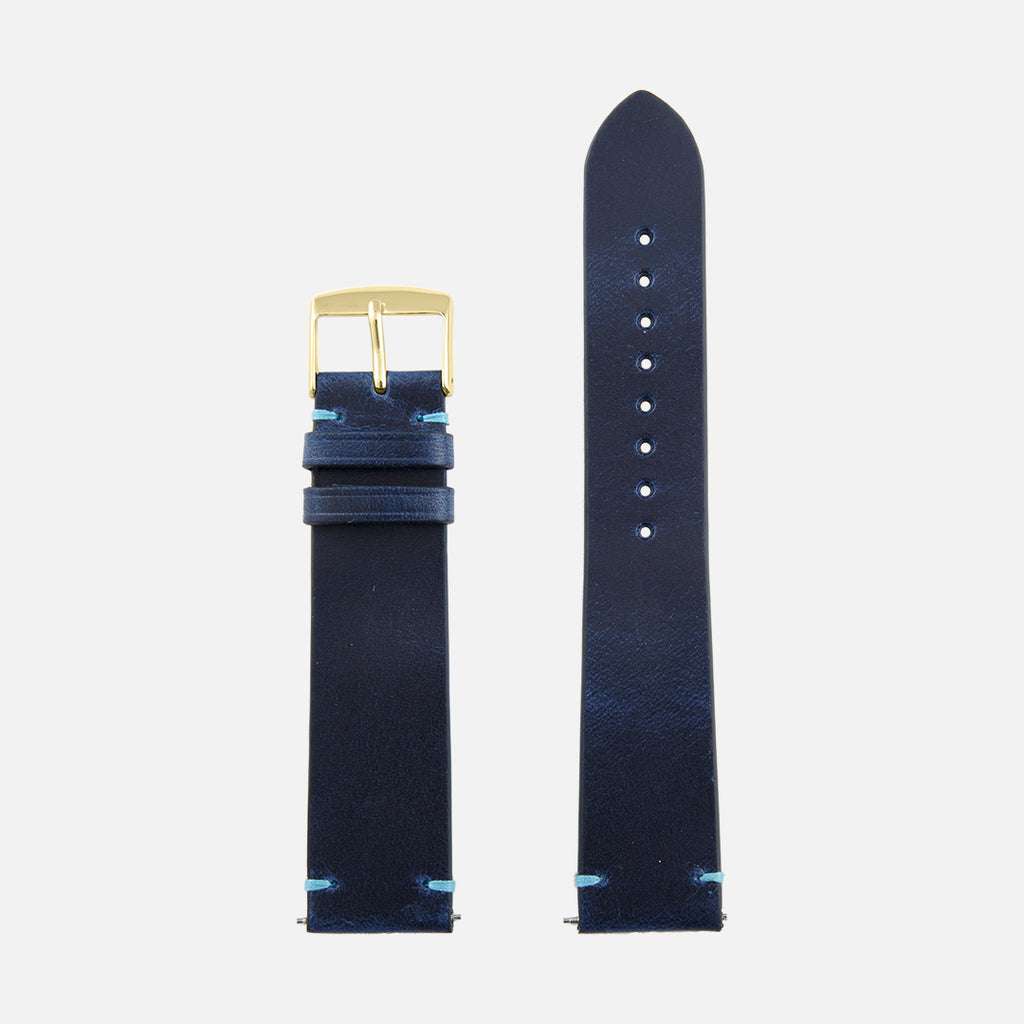 bracelet de montre bicolore bleu