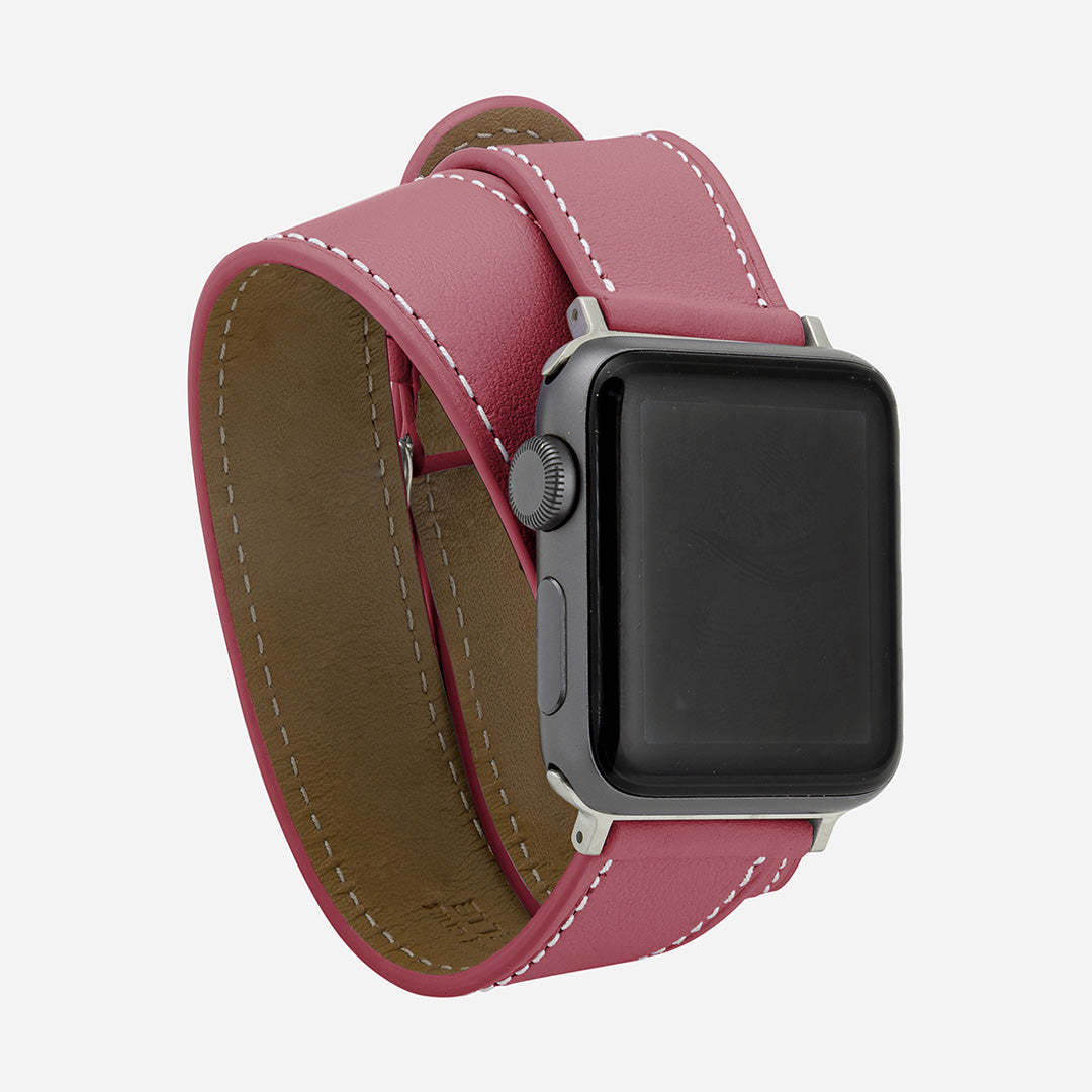 Bracelet Double Tour Apple Watch Bracelet Cuir Accessoires Montres,Kebitt – Bracelet Double Tour Pour Apple Watch, De  Haute Qualité, Pour Apple Watch Série Se Type Brown-38mm  Achat/vente Bracelet De Montre Cuir Cdiscount