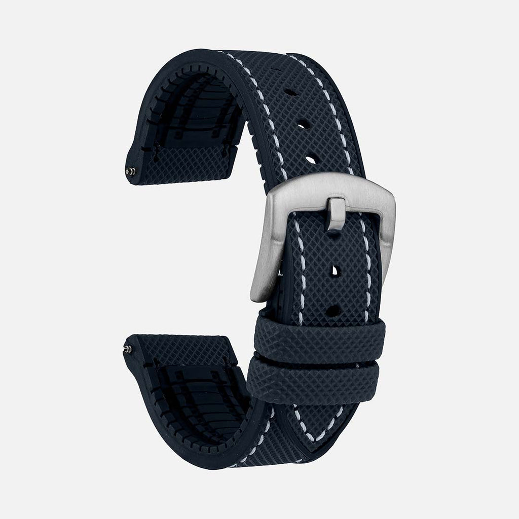 bracelet montre caoutchouc 22mm bleu
