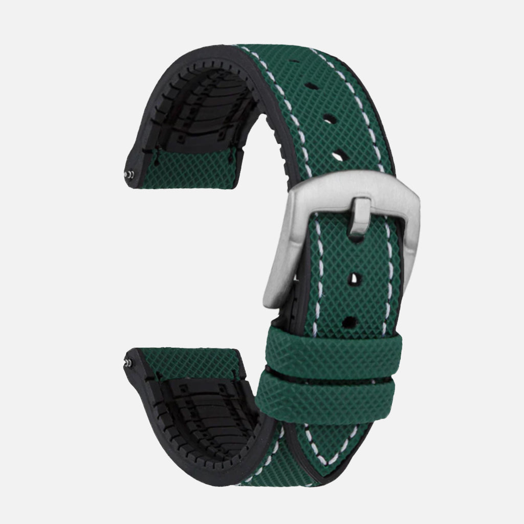 bracelet montre caoutchouc 22mm vert
