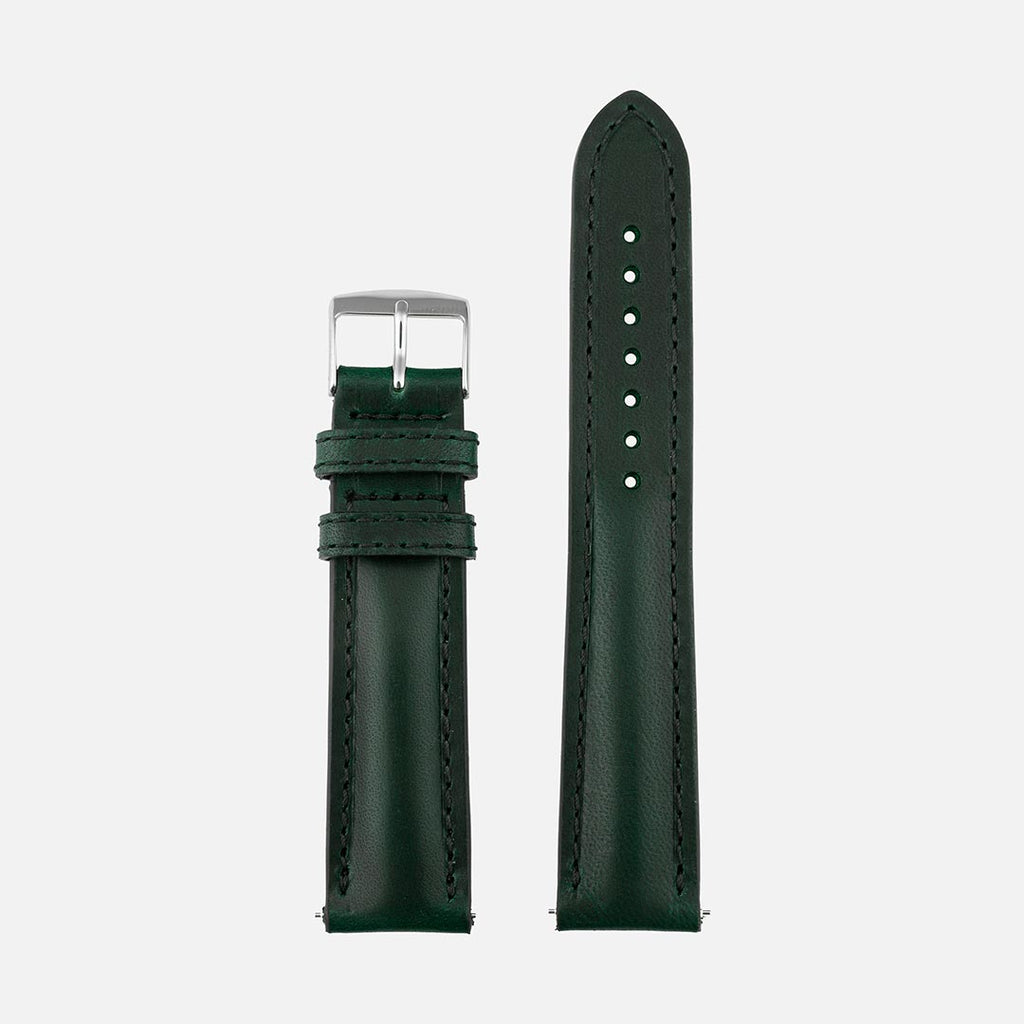 tissot bracelet en cuir vert